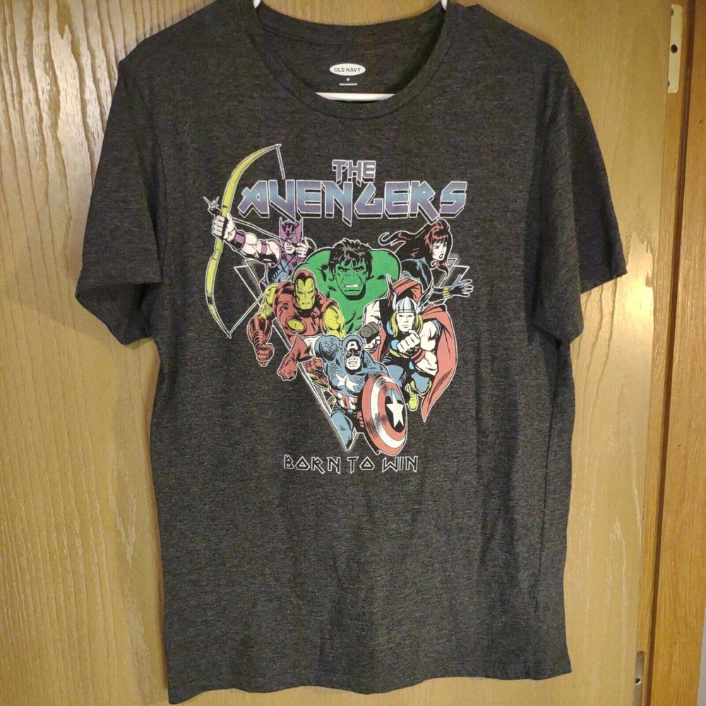 The Avengers Born To Win Old Navy T-Shirt Sz Medium shirt52